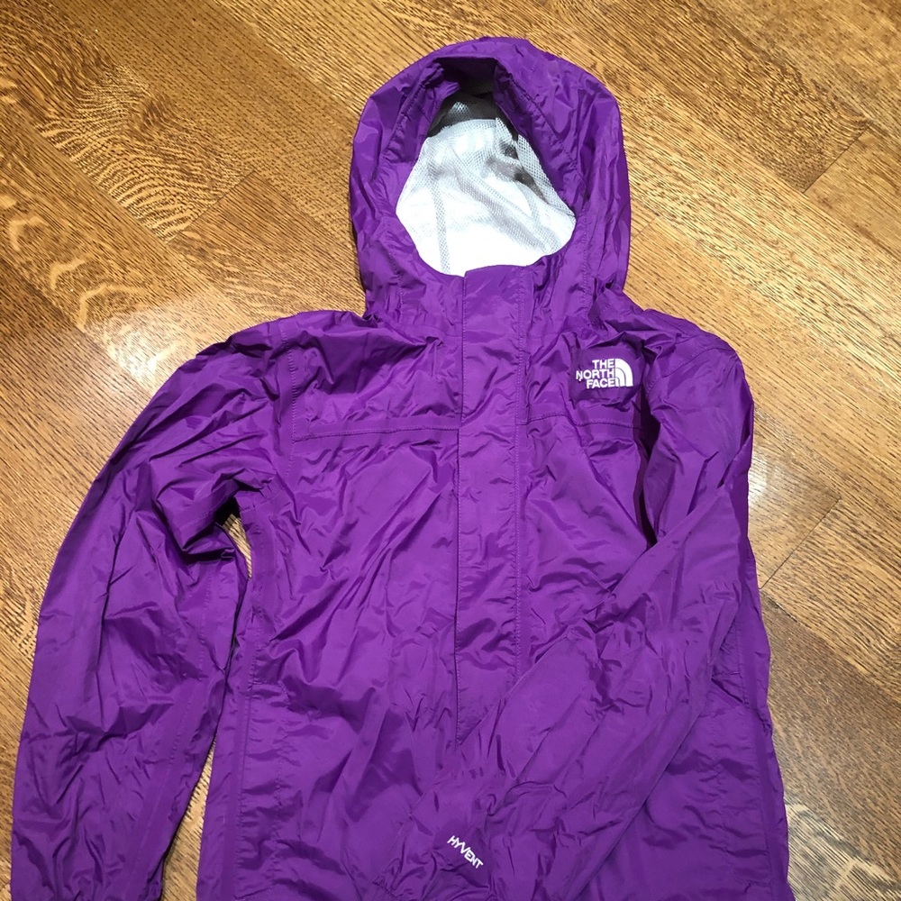 North Face Hyvent Girl Purple Windbreaker Jacket